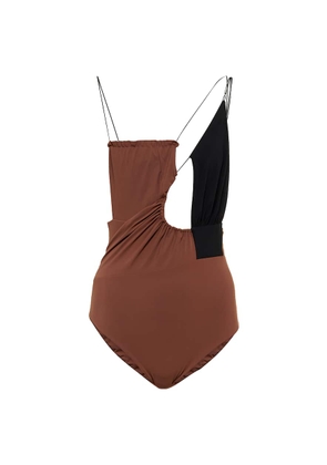 Nensi Dojaka Cutout asymmetric swimsuit
