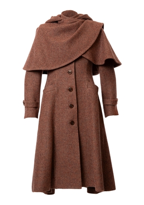 Lena Hoschek Oxford Hooded Wool-Blend Coat - Moda Operandi