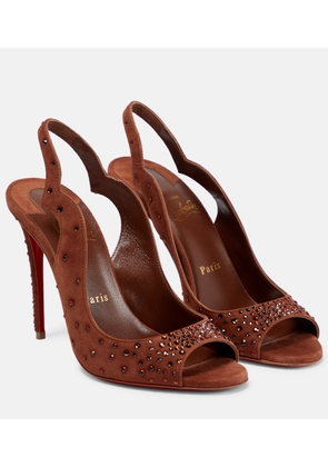 Christian Louboutin Nudes Degrachick suede sandals