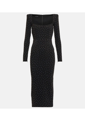 Alex Perry Tiernan embellished crepe midi dress