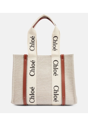Chloe Woody Medium canvas tote