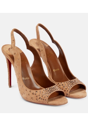 Christian Louboutin Nudes Degrachick suede sandals