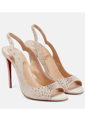 Christian Louboutin Nudes Degrachick suede sandals