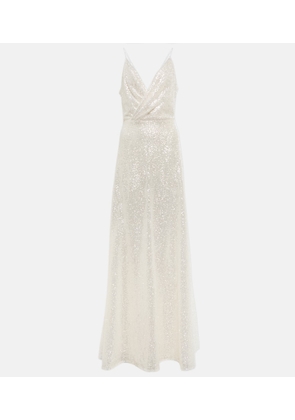 Costarellos Kristina sequined tulle gown