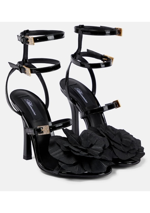 Blumarine Embellished patent leather sandals
