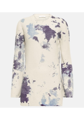 Chloe Tie-dye cashmere minidress