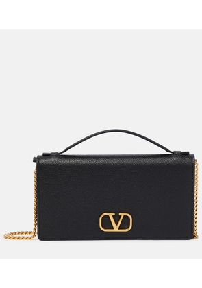 Valentino Garavani VSling leather wallet on chain