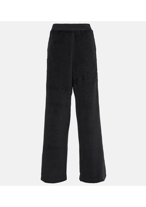 Polo Ralph Lauren Wide-leg velvet jersey sweatpants
