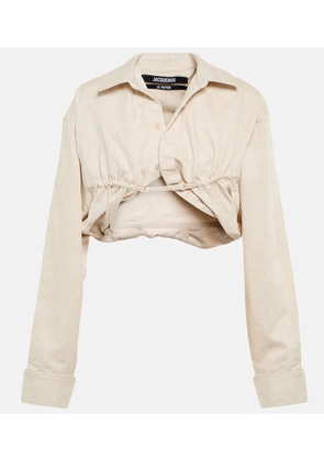 Jacquemus La Chemise Machou cotton and linen shirt