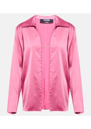 Jacquemus La Chemise Notte satin shirt