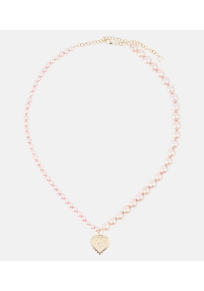 Sydney Evan 14kt gold necklace with pearls