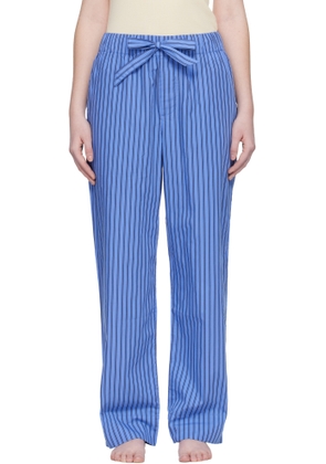 Tekla Blue Poplin Pyjama Pants