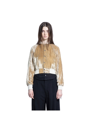 Arya Bomber in Froissé Velvet