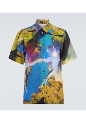Loewe x Howl's Moving Castle printed silk-blend shirt
