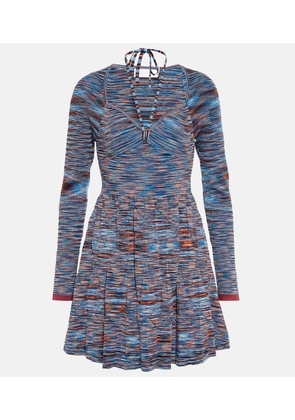 Simkhai Selene space-dyed halterneck minidress