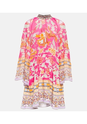Camilla Printed silk minidress