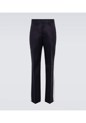 Valentino Side-striped cotton pants