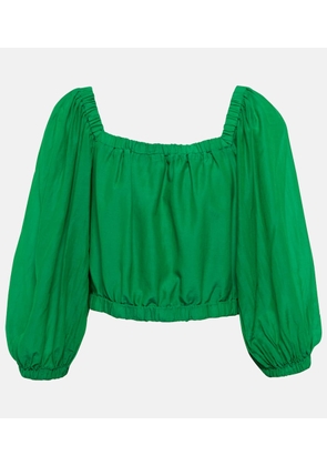 Velvet Cotton and silk top