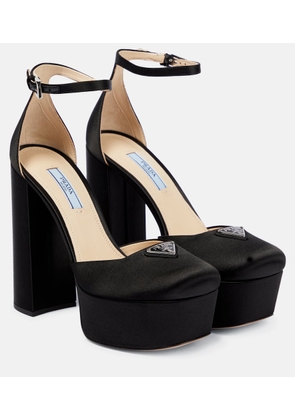 Prada Satin platform pumps