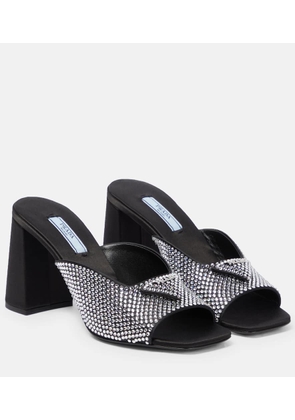 Prada Embellished satin sandals