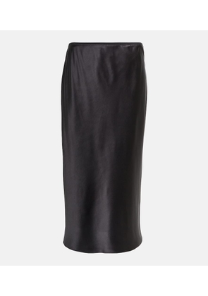 Joseph Isaak silk satin midi-skirt