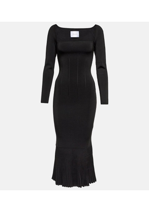 Galvan Atalanta ribbed-knit midi dress