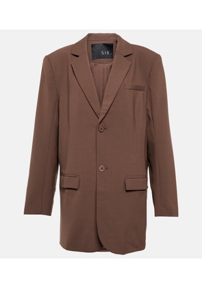 SIR Single-breasted wool-blend blazer