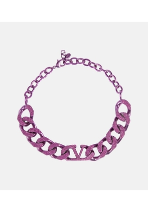 Valentino VLogo embellished chainlink choker