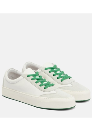 The Row Marley suede-paneled leather sneakers
