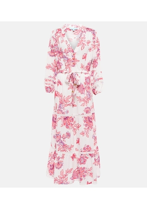Melissa Odabash Wisteria floral wrap midi dress