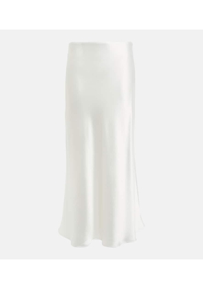 Galvan Bridal satin midi skirt