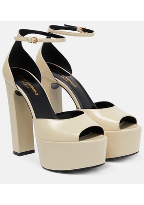 Saint Laurent Jodie 145 platform leather sandals