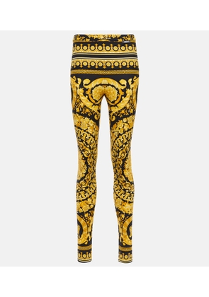 Versace Barocco mid-rise leggings