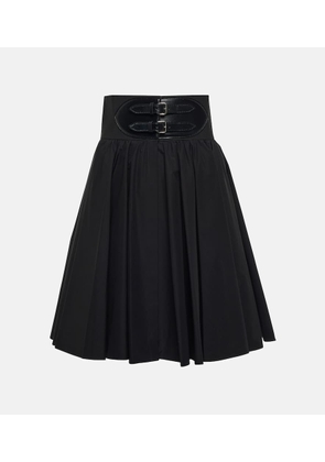 Alaia Belted cotton skirt