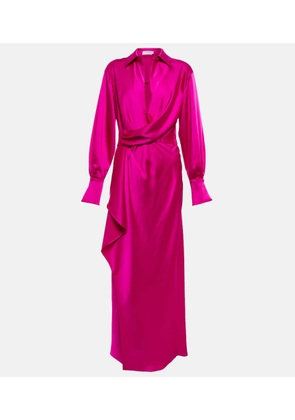 Simkhai Talita satin midi dress