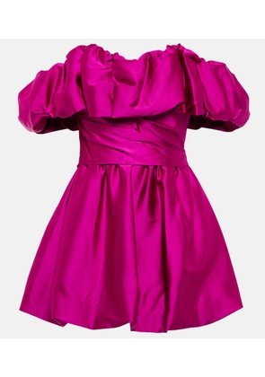 Simkhai Astoria off-shoulder satin minidress
