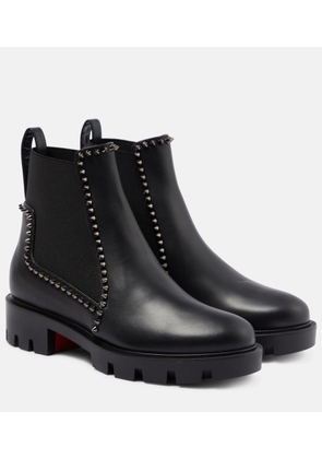 Christian Louboutin Out Lina embellished leather ankle boots