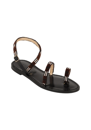AMANU Exclusive Nakuru Dash & Dot Sandals - Moda Operandi