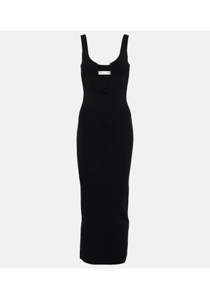 Christopher Esber Cutout ribbed-knit midi dress