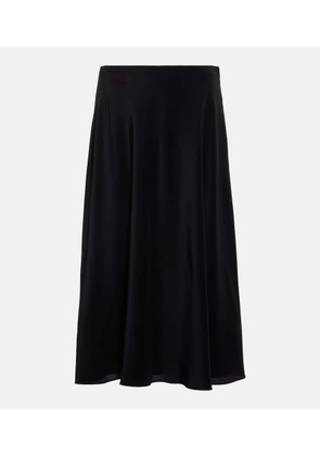 The Row Medela silk satin midi skirt