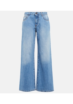 The Row Eglitta mid-rise wide-leg jeans