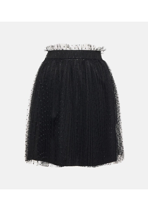 REDValentino Point d'Esprit tulle miniskirt