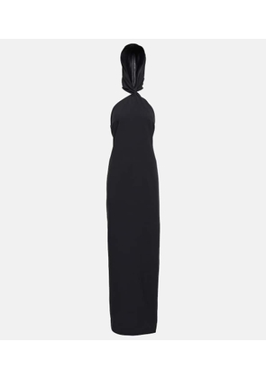 Taller Marmo Diablo halterneck crepe maxi dress