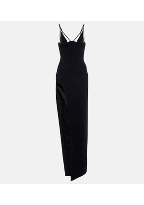David Koma Mesh-paneled gown