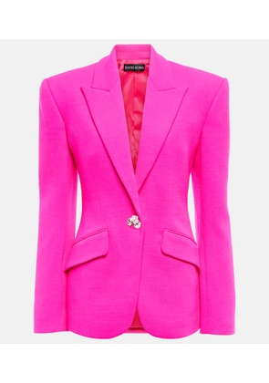 David Koma Embellished virgin wool blazer