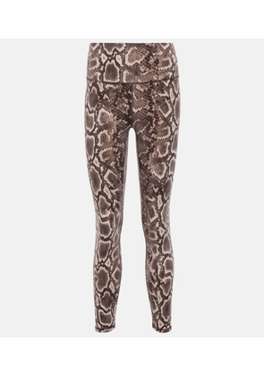 Varley Let's Go High snake-print leggings