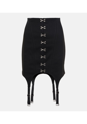 Dion Lee High-rise cotton miniskirt