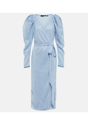 Rotate Sequined wrap dress