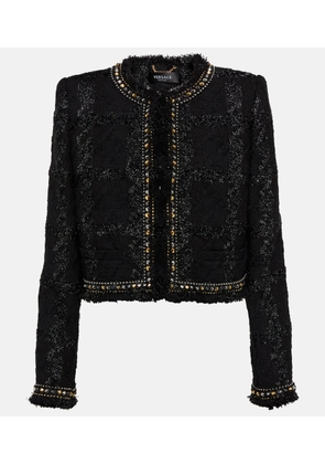 Versace Embellished tweed jacket