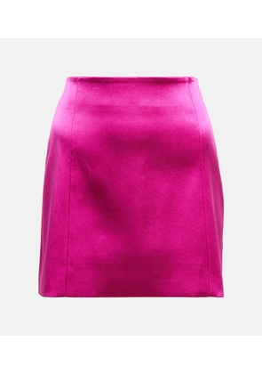 Frame Satin miniskirt